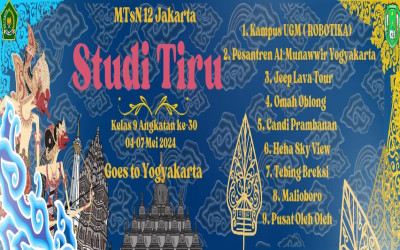 STUDI TIRU DAN RIHLAH SISWI KELAS IX MTsN 12 JAKARTA