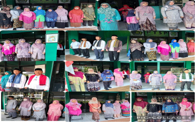UPACARA HUT RI KE 78 , DI HALAMAN GEDUNG MTsN 12 JAKARTA , SEBAGAI WUJUD RASA CINTA TANAH AIR DAN NKRI